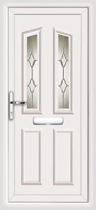 Croydon Kiel white upvc front door